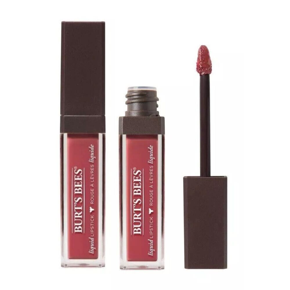 Lot of 2 Burt's Bees Liquid Lipstick Moisturizing 100% Natural 810 FLUSHED PETAL